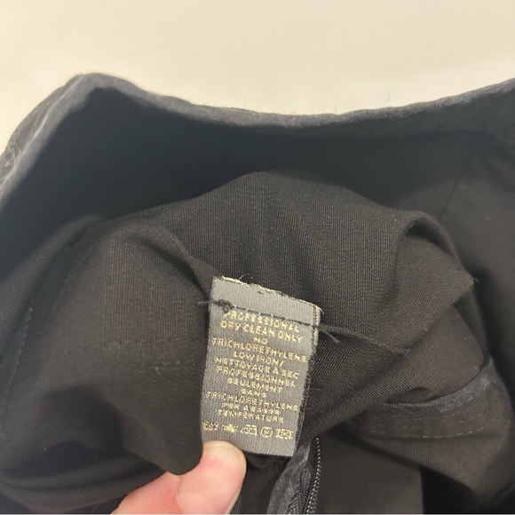 Zac Posen Fit and Flare Skirt 6 black stretch cotton - Picture 5 of 6